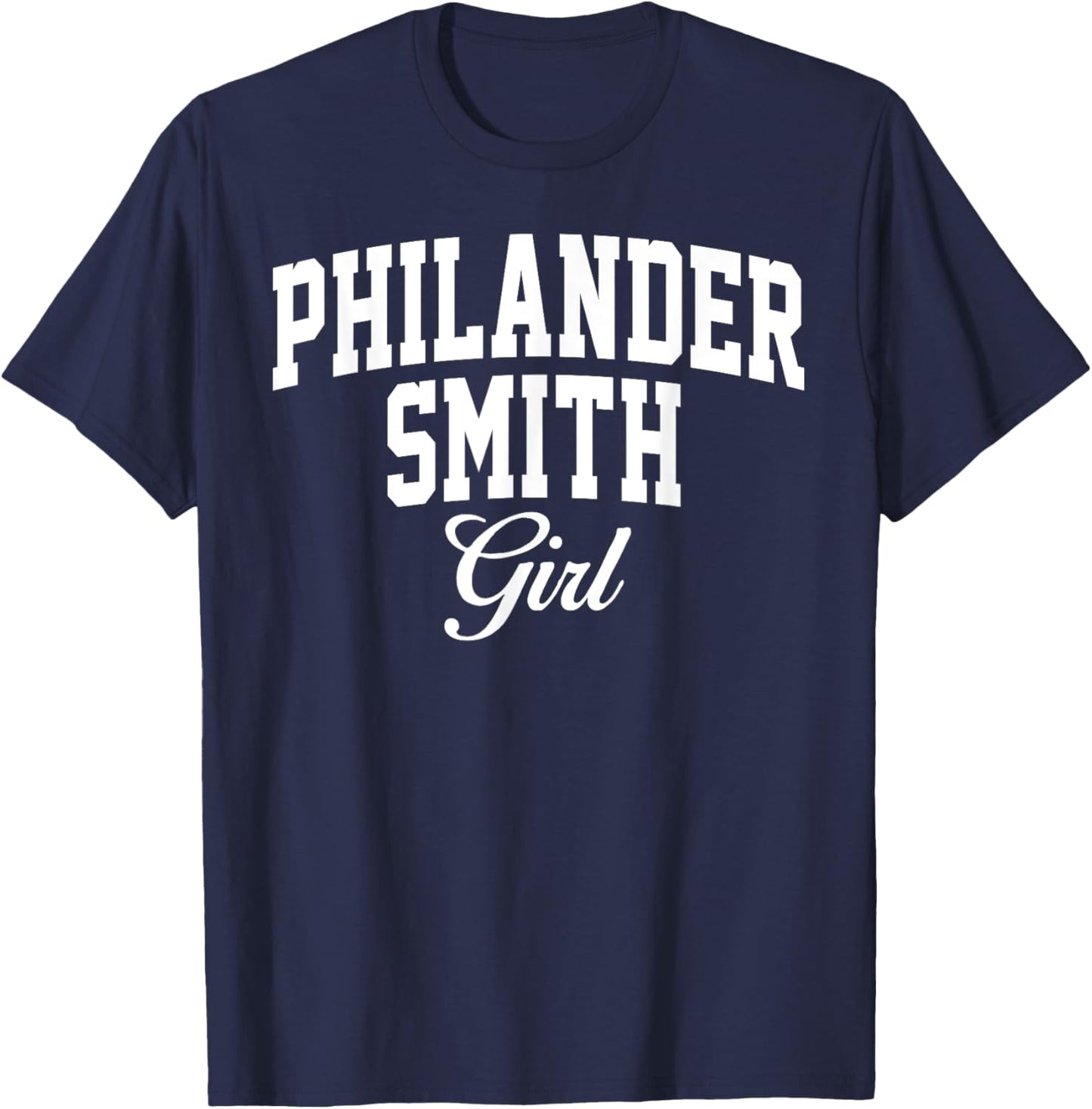 Philander Smith College Girl Arch Vintage Design Women Girls T-Shirt - T-Shirt | Navy