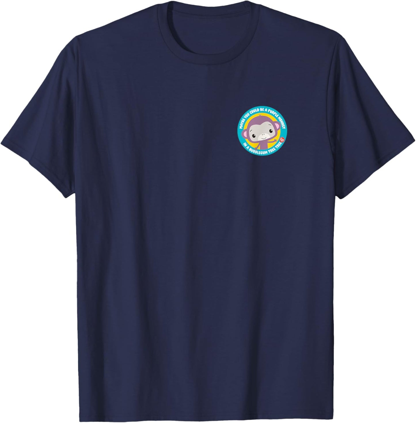 Fisher-Price Purple Monkey Circle T-Shirt - T-Shirt | Navy