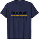 Notre Dame Crusaders Football Lines HS T-Shirt - T-Shirt | Navy