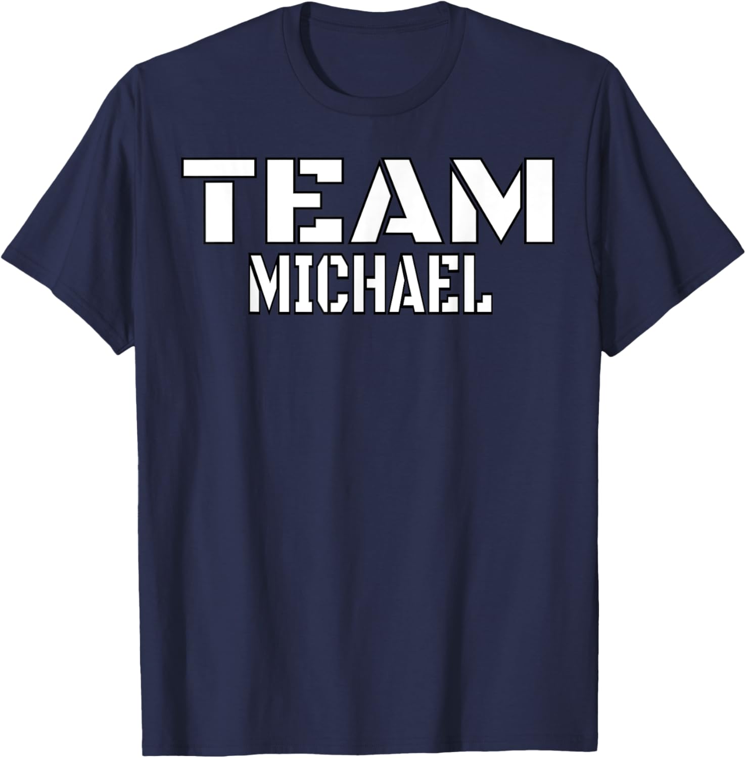 Team Michael Unique Personalized Matching Family T-Shirt - T-Shirt | Navy