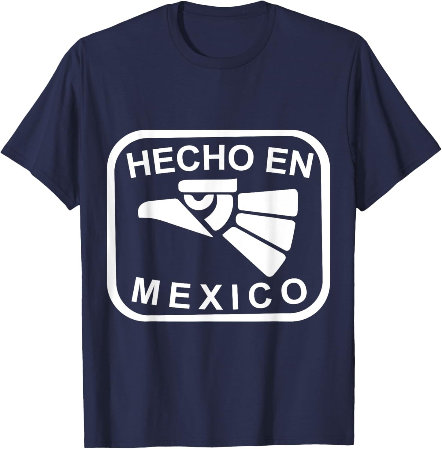 Mexico Vintage Mexican Flag Pride Hecho en Mexico Jersey T-Shirt - T-Shirt | Navy