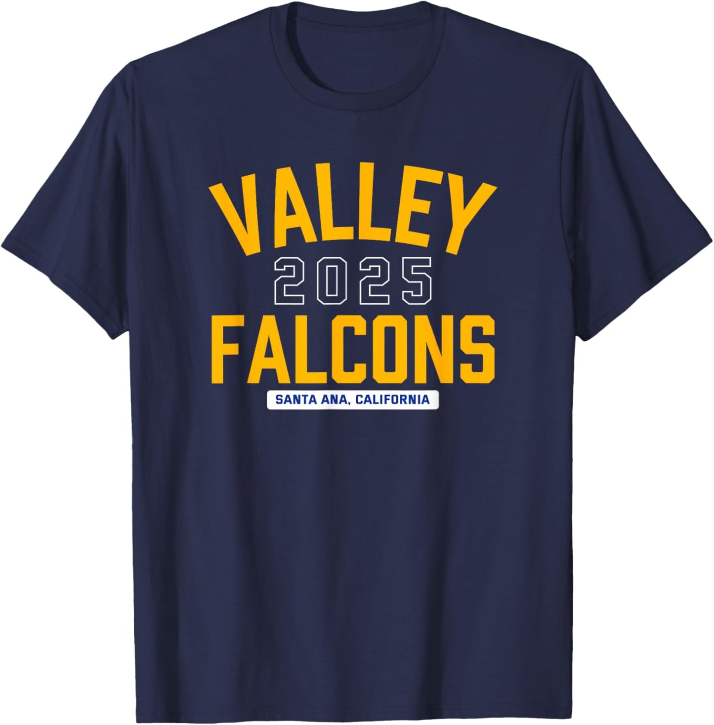 Valley Falcons Santa Ana, California 2025 T-Shirt - T-Shirt | Navy
