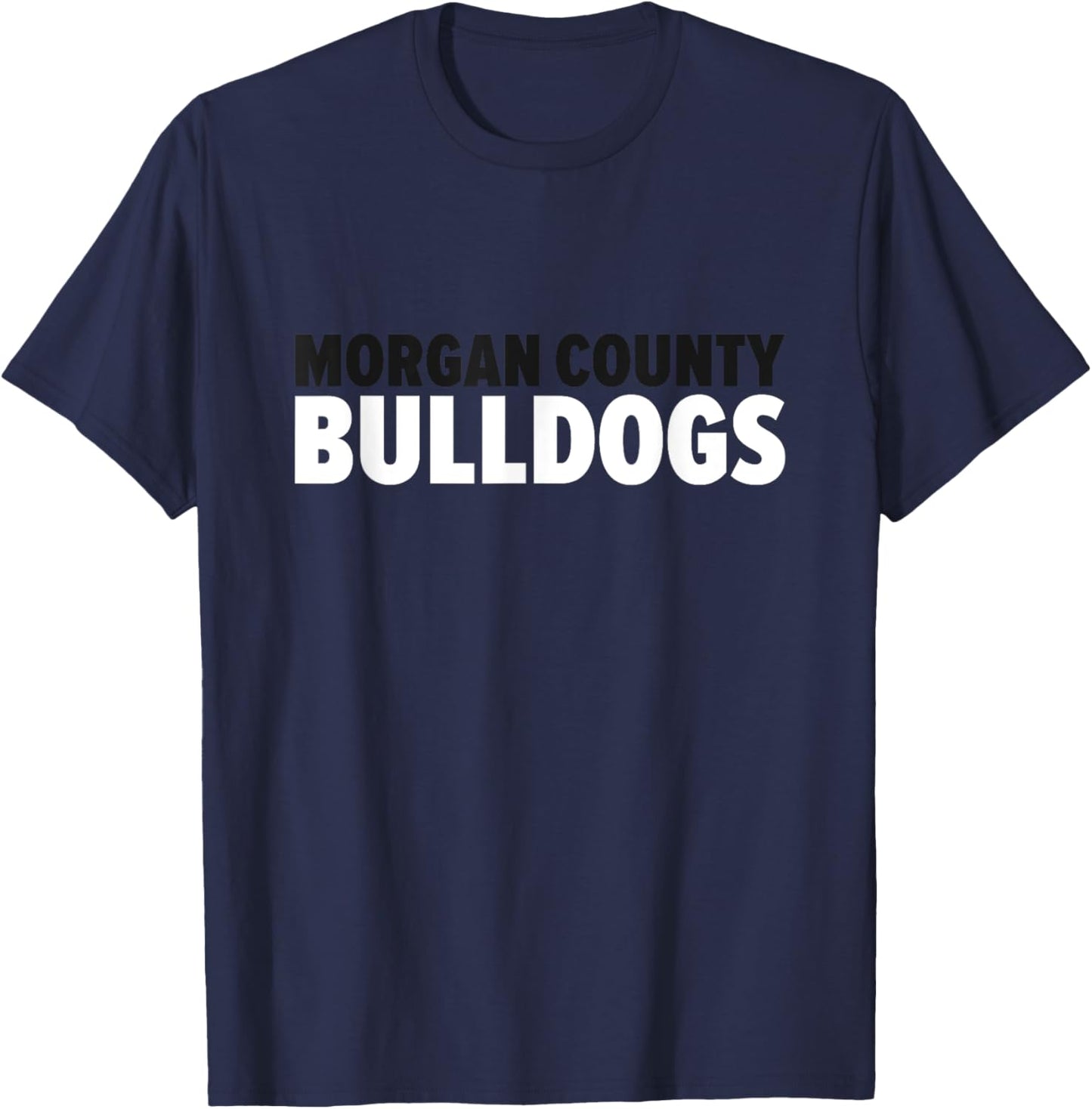 Morgan County Bulldogs Bold T-Shirt - T-Shirt | Navy