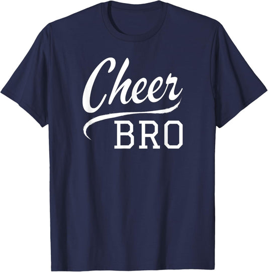 Cheer Bro Cheerleader Brother T-Shirt - T-Shirt | Navy