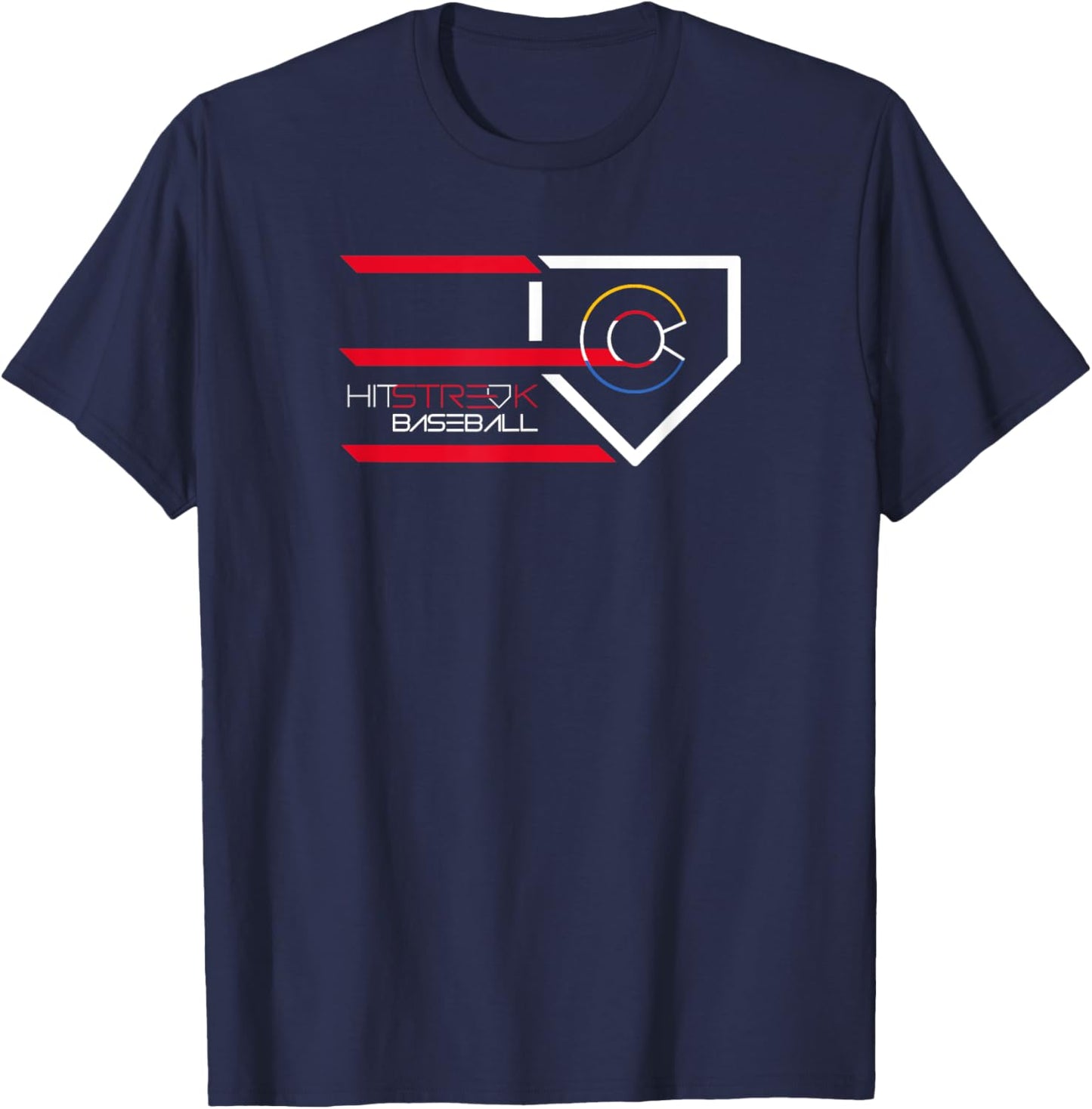 Colorado - Hit Streak Baseball T-Shirt - T-Shirt | Navy