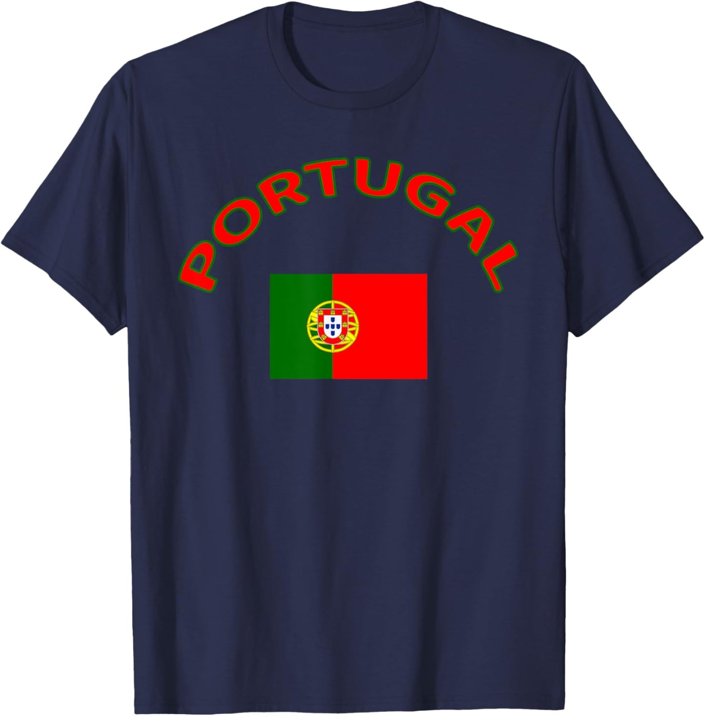 Portugal Flag, Portugal Vacation, Portugal Travel, Portugal T-Shirt - T-Shirt | Navy