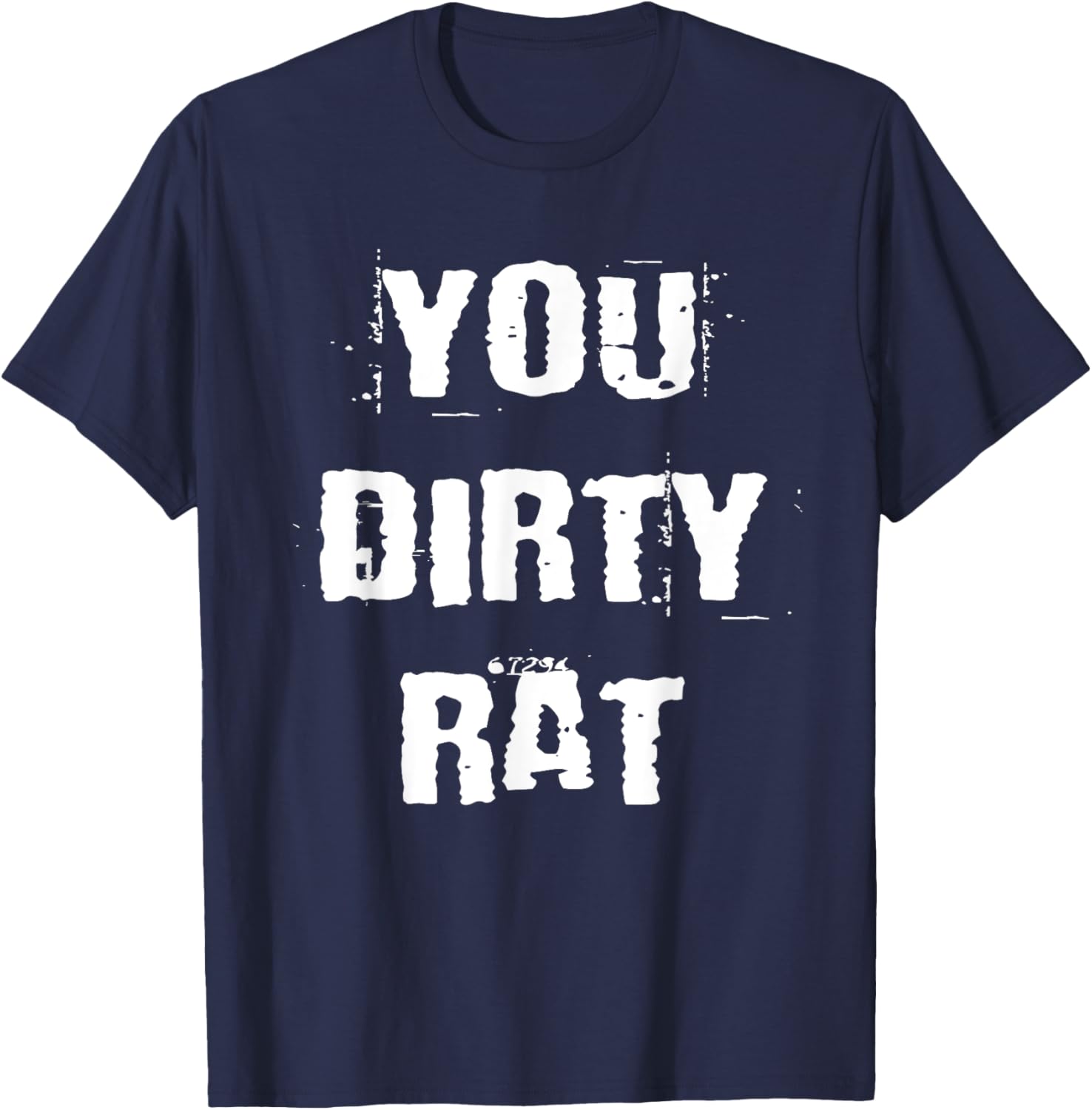 You Dirty Rat Old School Gangster T-Shirt - T-Shirt | Navy