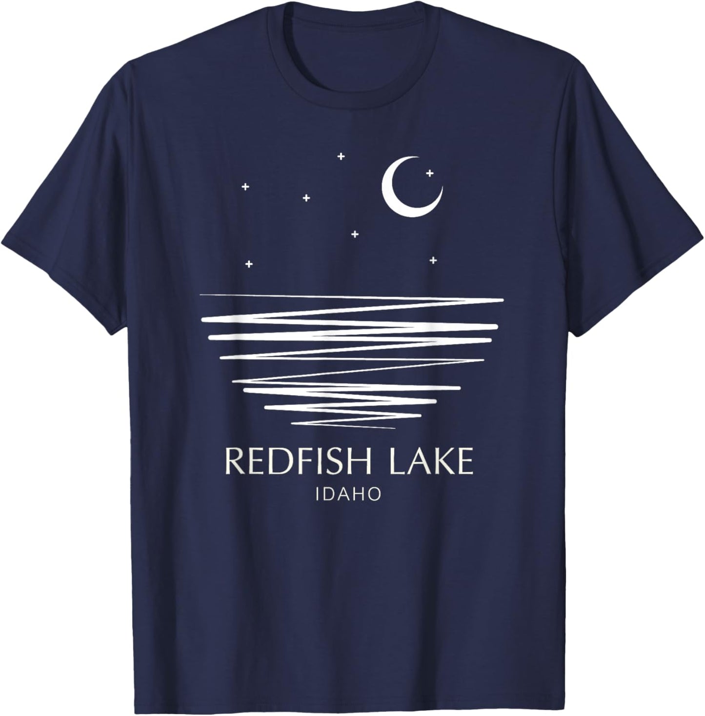 Redfish Lake Idaho T-Shirt - T-Shirt | Navy