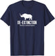 De-Extinction Wooly Rhinoceros T-Shirt - T-Shirt | Navy