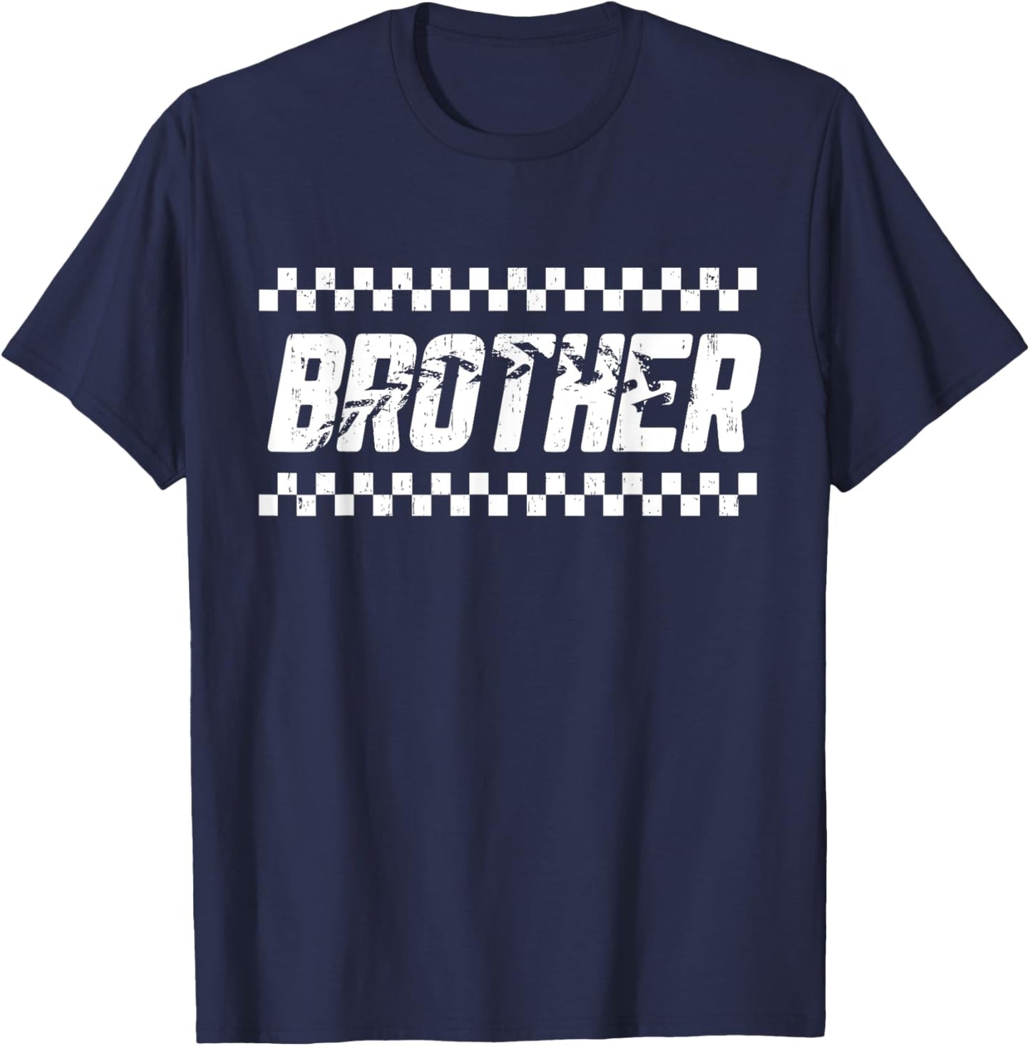 Brother Pit Crew Family Racing Birthday Race Car T-Shirt - T-Shirt | Navy