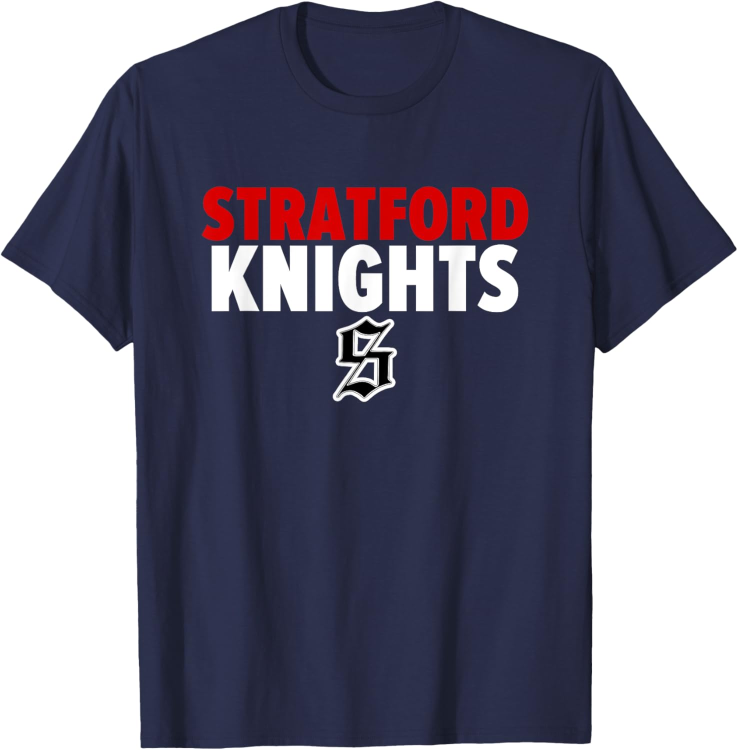 Stratford Knights Logo Bold HS T-Shirt - T-Shirt | Navy