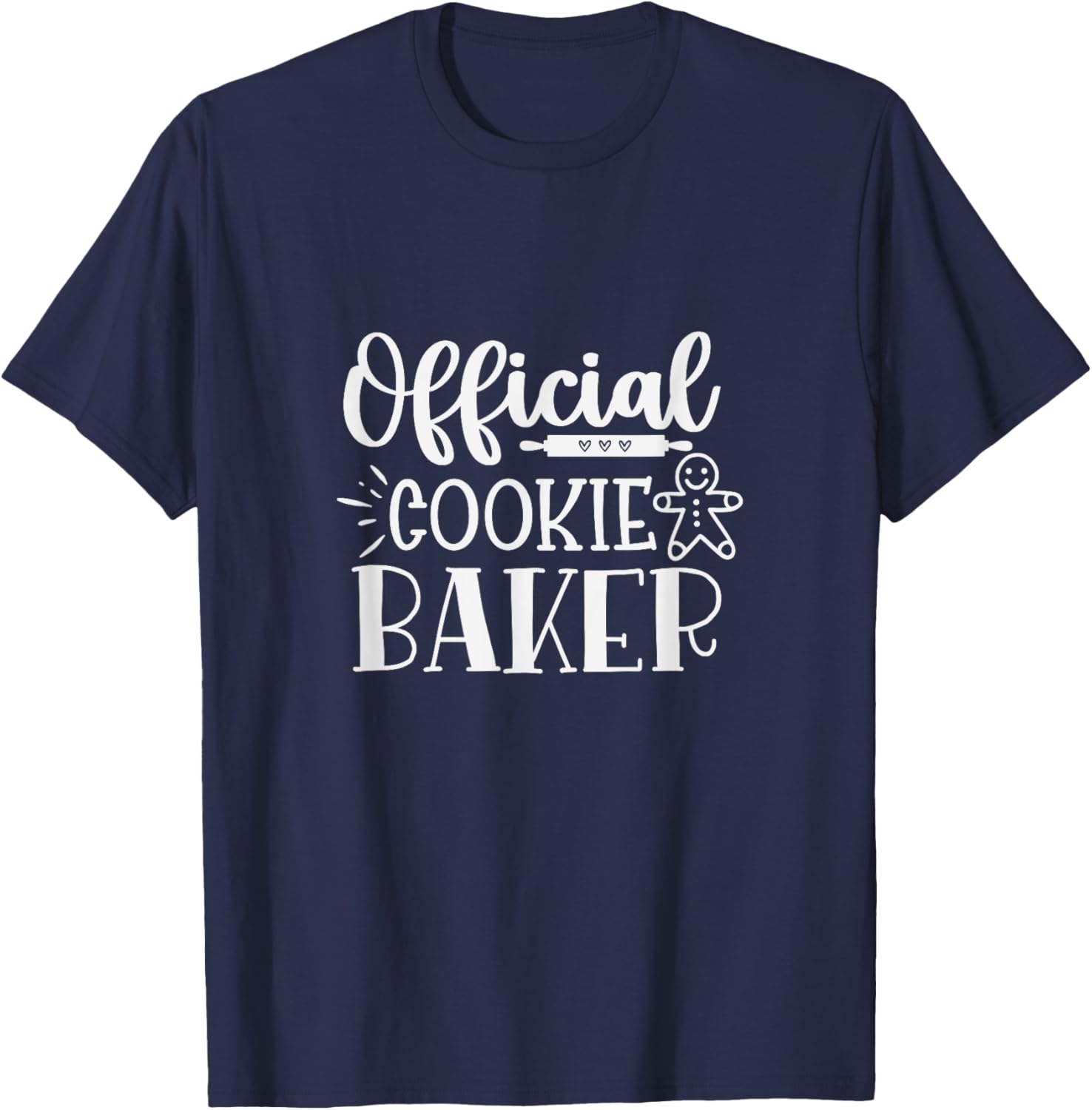 Christmas Cookie Baker Xmas Official Cookie Baking T-Shirt - T-Shirt | Navy