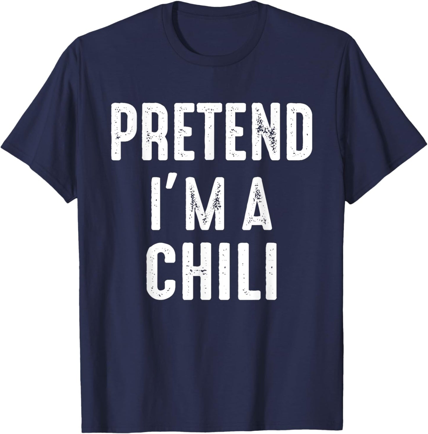 Pretend I'm A Chili Family Matching Halloween Costume T-Shirt - T-Shirt | Navy
