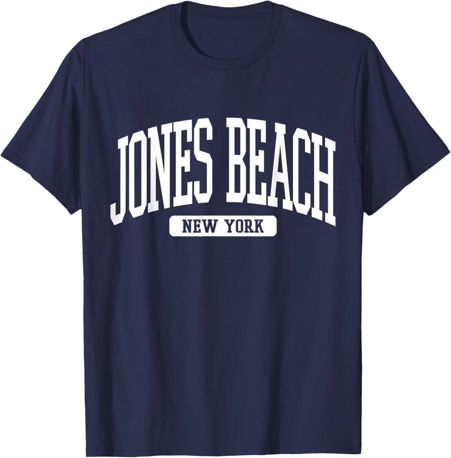 Jones Beach New York Souvenir Aesthetic, Summer Aesthetic T-Shirt - T-Shirt | Navy