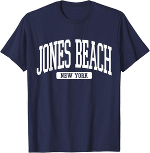 Jones Beach New York Souvenir Aesthetic, Summer Aesthetic T-Shirt - T-Shirt | Navy