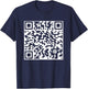 Funny QR President Trump Dance Code T-Shirt - T-Shirt | Navy