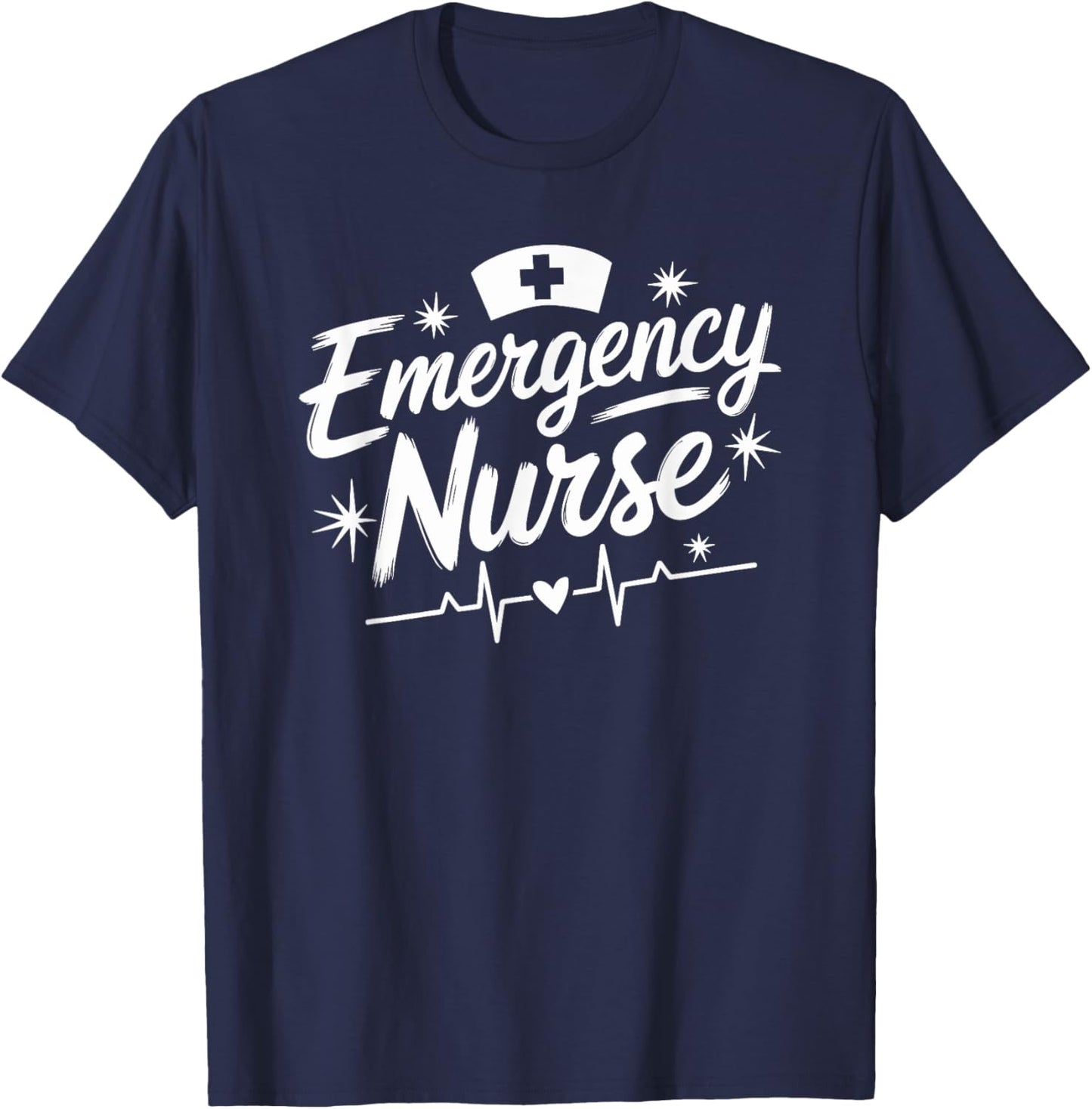 Emergency Room Nursing Emergency Nurse, Medical ER Nurse T-Shirt - T-Shirt | Navy