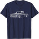 Round Eye Truck Silhouette Slammed 73-87 Squarebody Truck T-Shirt - T-Shirt | Navy