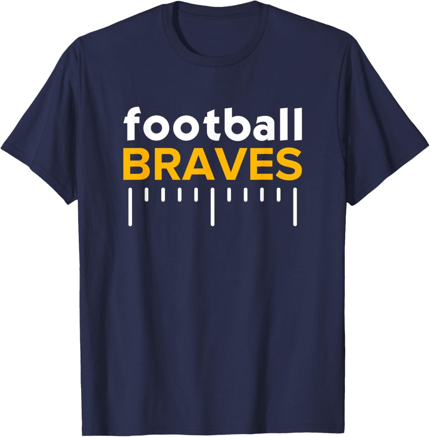 Star Valley Braves Football Lines HS T-Shirt - T-Shirt | Navy