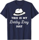 This Is My Derby Day Suit Funny Horse Racing Derby Day Men T-Shirt - T-Shirt | Navy