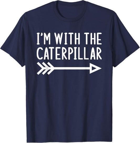 I'm With The Caterpillar Funny Matching Halloween Costume T-Shirt - T-Shirt | Navy