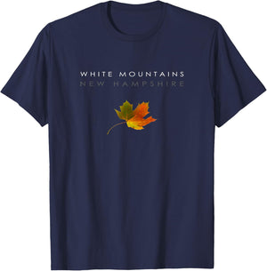 Fall - Autumn - New Hampshire - White Mountains T-Shirt - T-Shirt | Navy