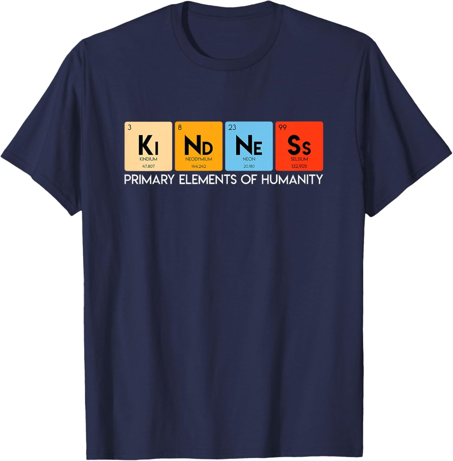 Inspiring Positive Kind Slogan for Kid Youth Teen Boys Girls T-Shirt - T-Shirt | Navy