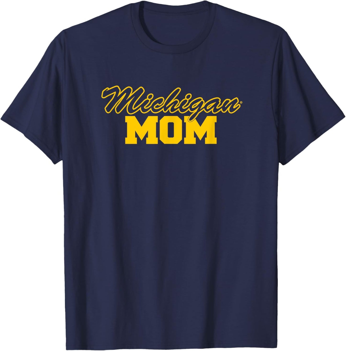 University of Michigan Wolverines Mom T-Shirt - T-Shirt | Navy