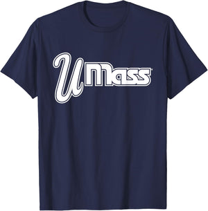 UMass Minutemen | Official Licensed NCAA Merch | UMASVIN1004 T-Shirt - T-Shirt | Navy