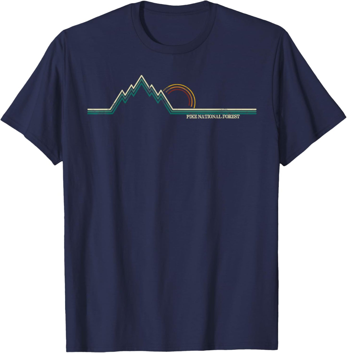 Pike National Forest (Colorado) T-Shirt - T-Shirt | Navy