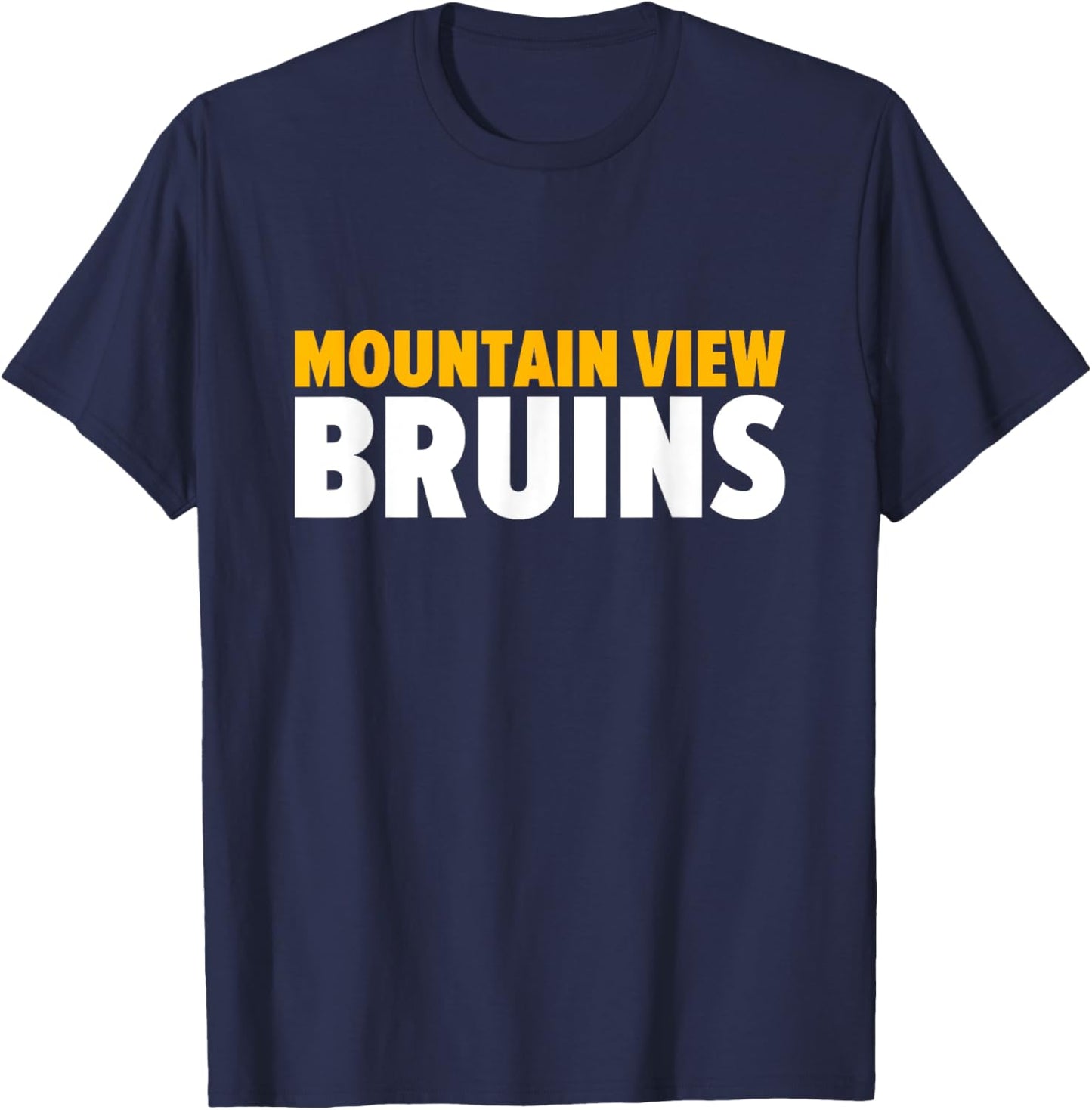 Mountain View Bruins Bold T-Shirt - T-Shirt | Navy