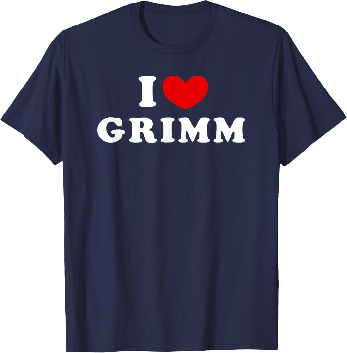 I Love Grimm, I Heart Grimm T-Shirt - T-Shirt | Navy