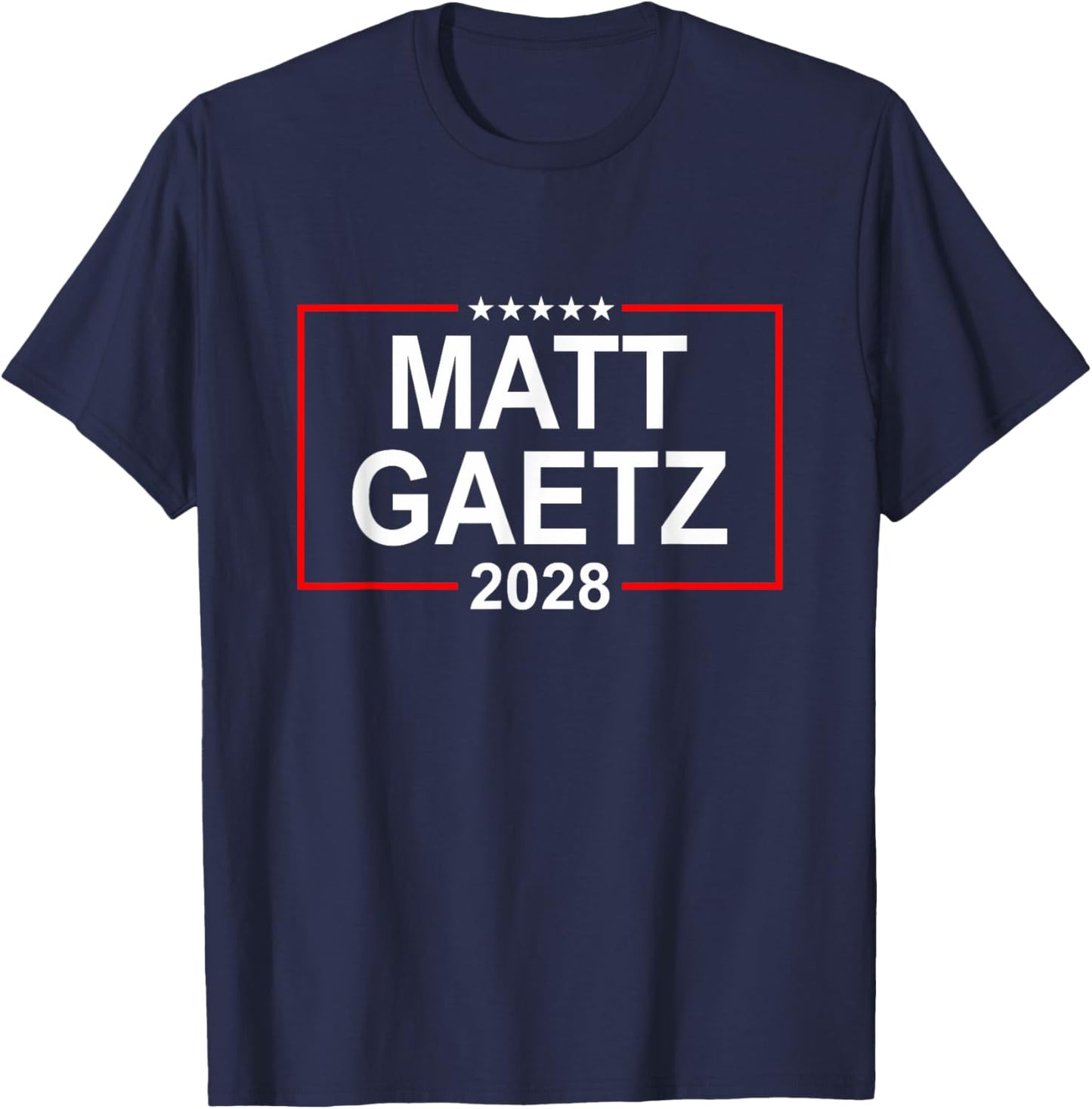 Matt Gaetz 2028 Presidential Election USA Flag Republican T-Shirt - T-Shirt | Navy
