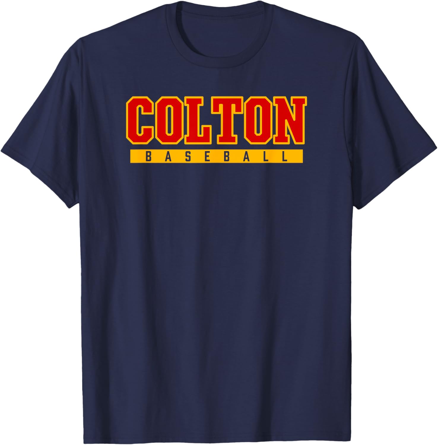 Colton High School Baseball T-Shirt - T-Shirt | Navy