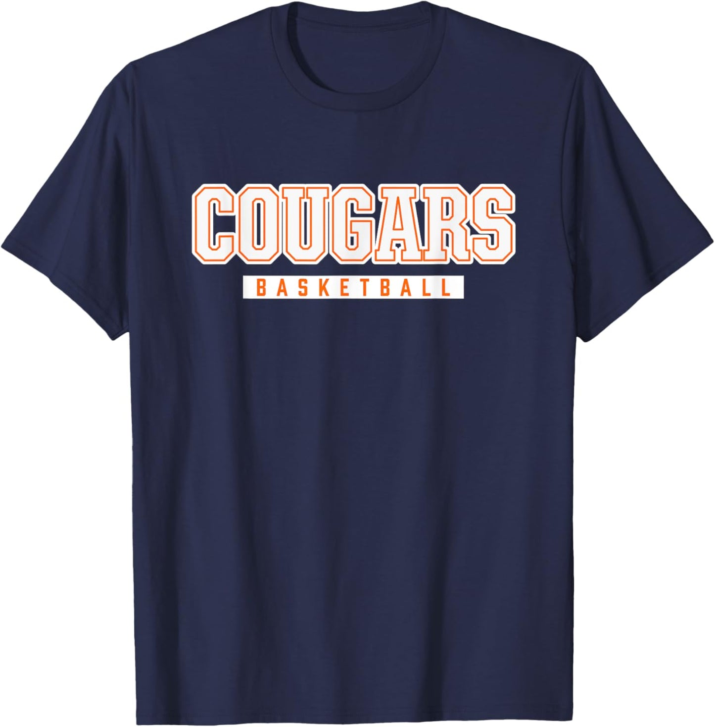 Cougars Basketball Northside High School T-Shirt - T-Shirt | Navy