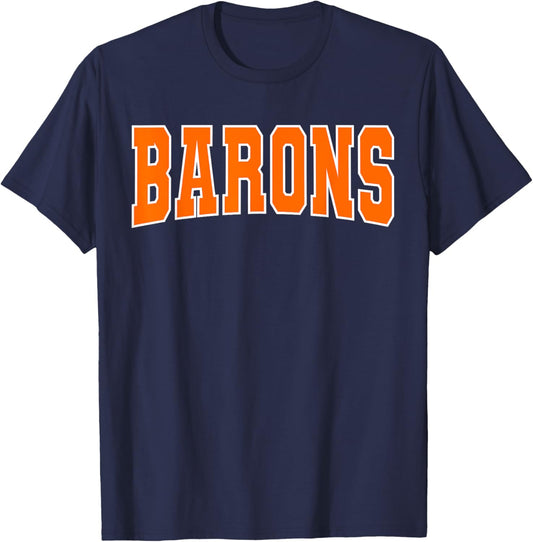 Brewton Parker College Barons Apparel Sports Fan T-Shirt - T-Shirt | Navy