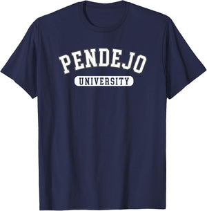 Pendejo University Funny Collegiate T-Shirt - T-Shirt | Navy