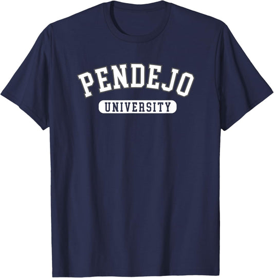 Pendejo University Funny Collegiate T-Shirt - T-Shirt | Navy