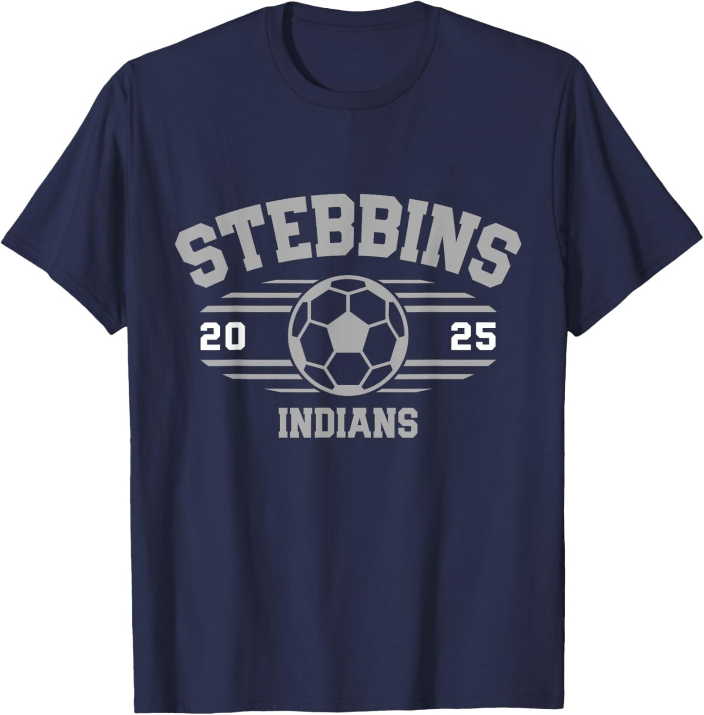 Stebbins Indians Soccer Ball 2025 T-Shirt - T-Shirt | Navy