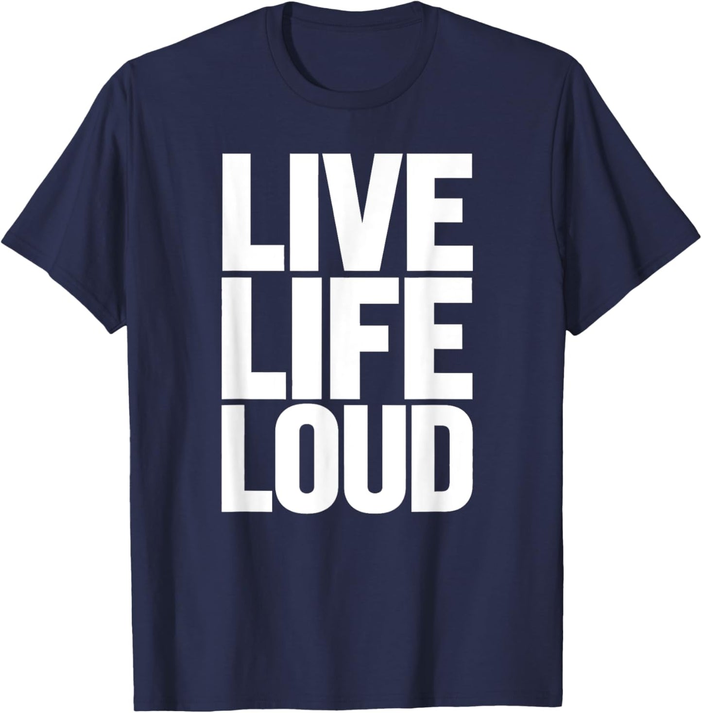Live Women Life Loud Motivational Men Kids T-Shirt - T-Shirt | Navy