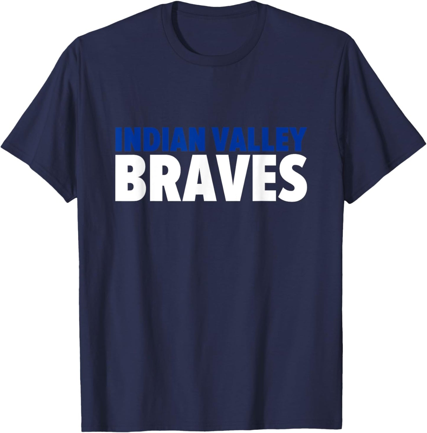 Indian Valley Braves Bold T-Shirt - T-Shirt | Navy