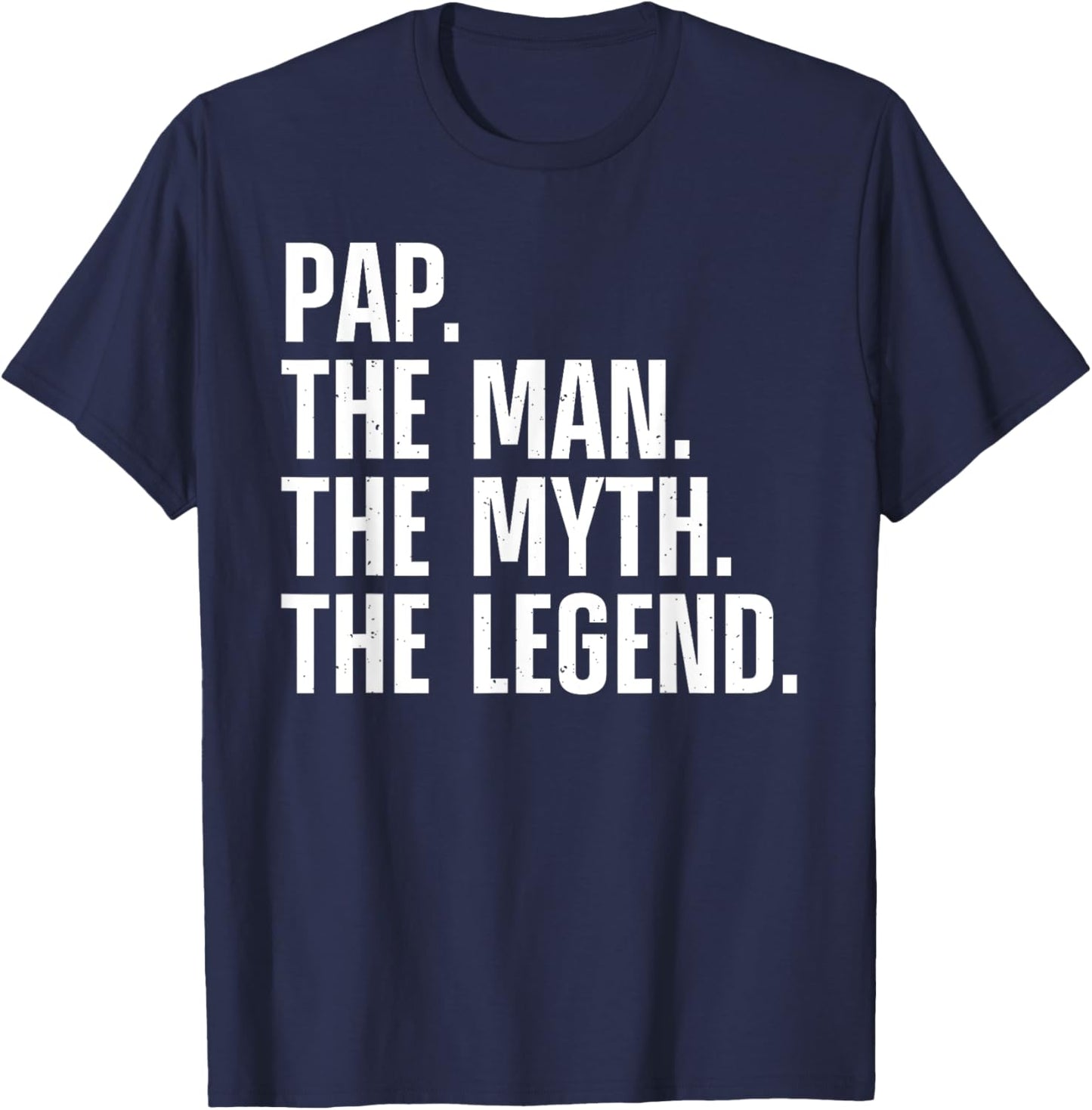 Funny Pap Design For Grandpa Grandfather From Grandkids Pap T-Shirt - T-Shirt | Navy