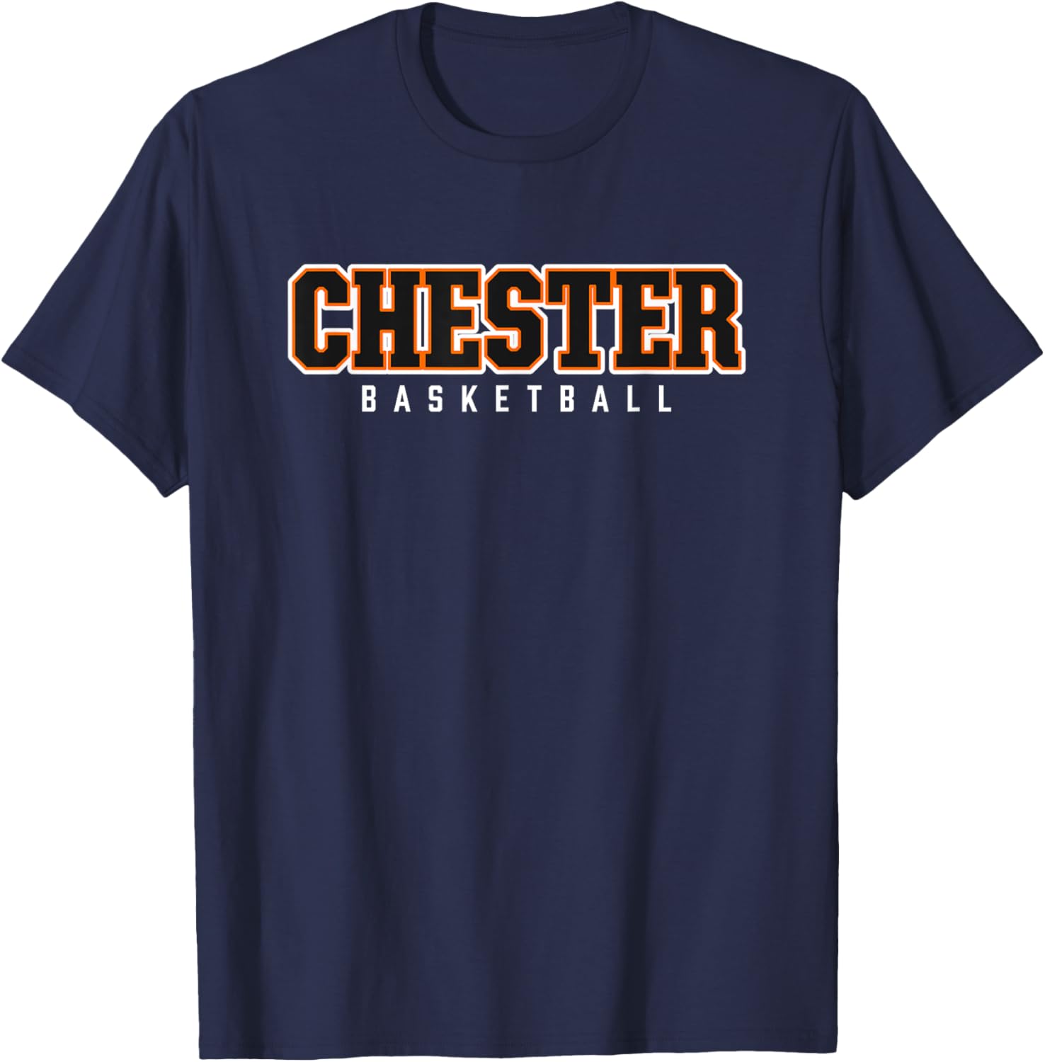 Chester High School Basketball T-Shirt - T-Shirt | Navy