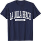 La Jolla Beach California Souvenir Beach, Retro, Vintage T-Shirt - T-Shirt | Navy