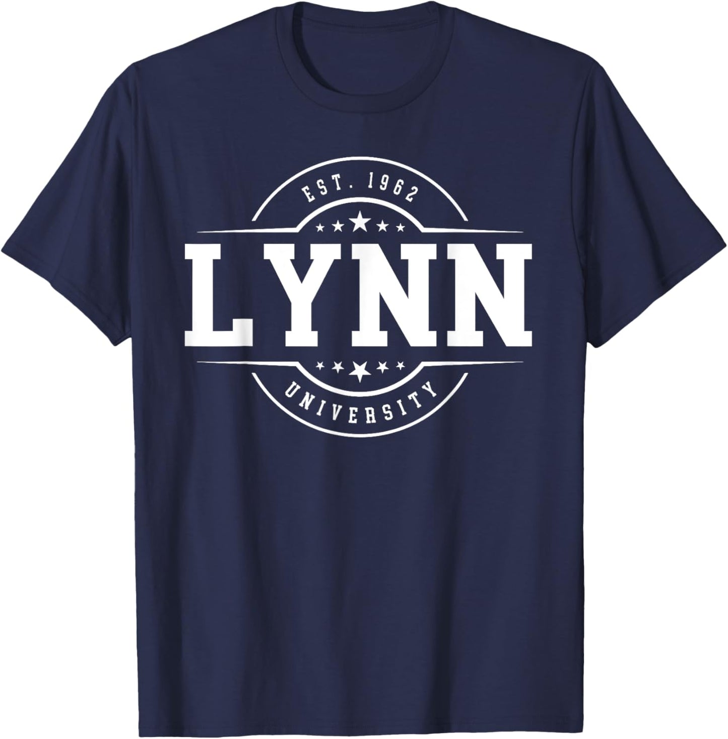Lynn University (Boca Raton) Arch Vintage Classic Design T-Shirt - T-Shirt | Navy