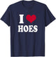 I Heart Hoes T-Shirt - T-Shirt | Navy