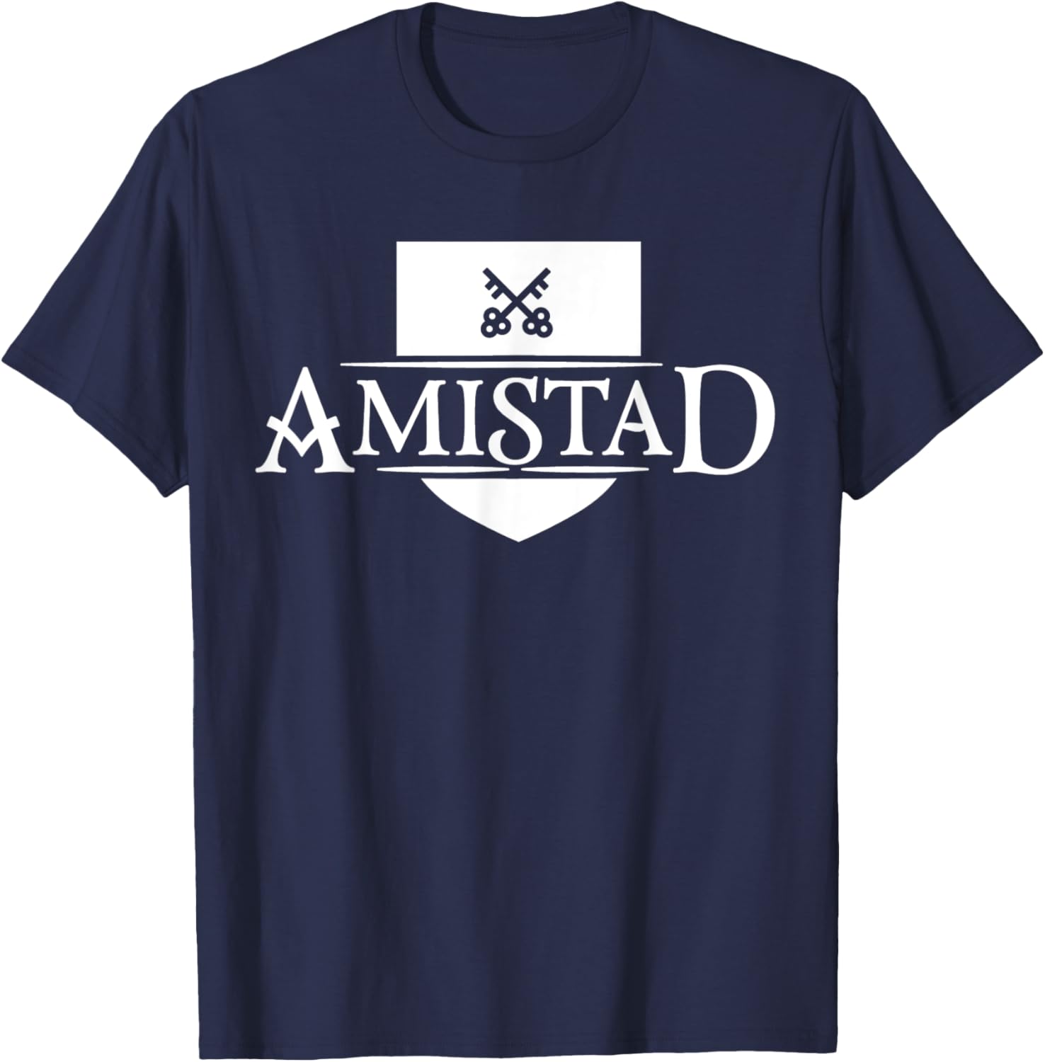 AMISTAD House of Friendship House Retro Friendship T-Shirt - T-Shirt | Navy