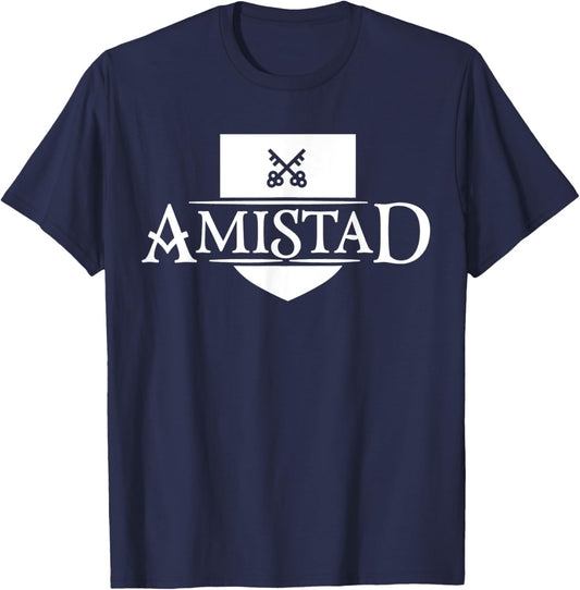 AMISTAD House of Friendship House Retro Friendship T-Shirt - T-Shirt | Navy