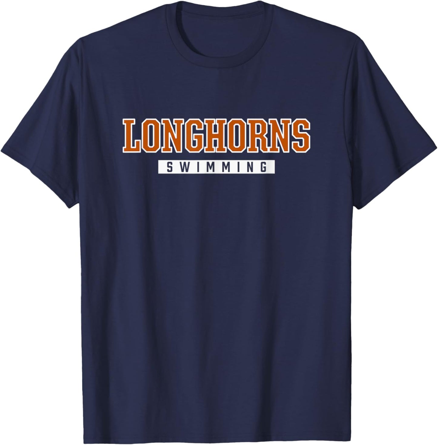 United Longhorns Swimming T-Shirt - T-Shirt | Navy
