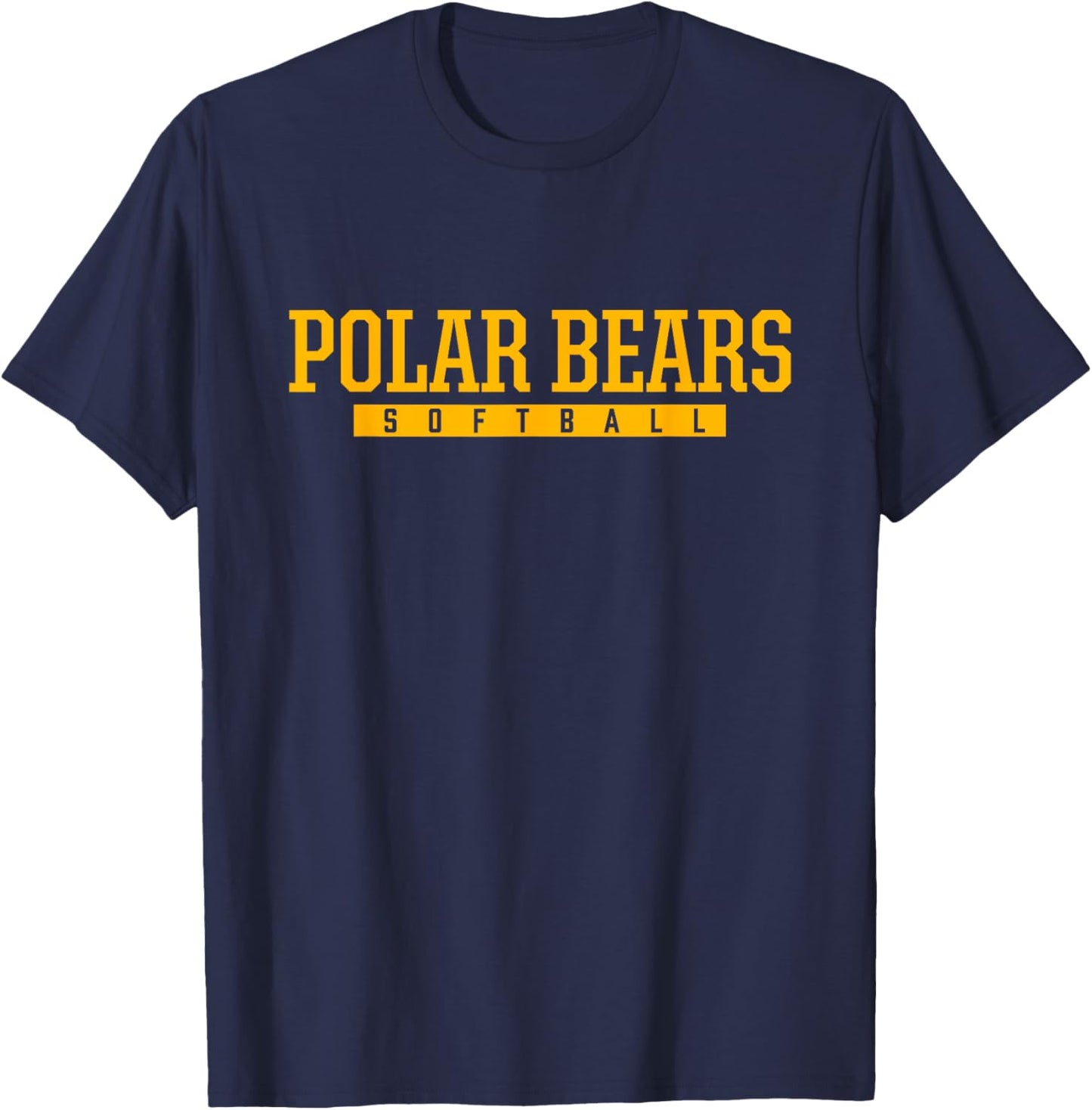 Creston Polar Bears Softball HS T-Shirt - T-Shirt | Navy